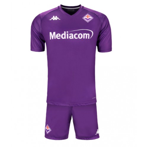 Otroški Nogometni dresi Fiorentina Domači 2024-25 Kratek Rokav (+ Kratke hlače)